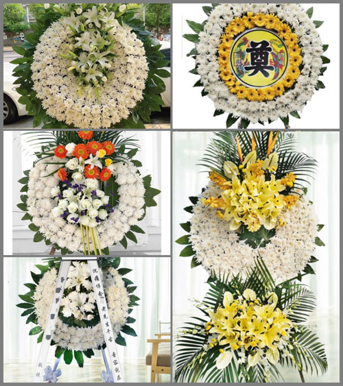 安徽池州市石台县仁里镇三增村花圈速递